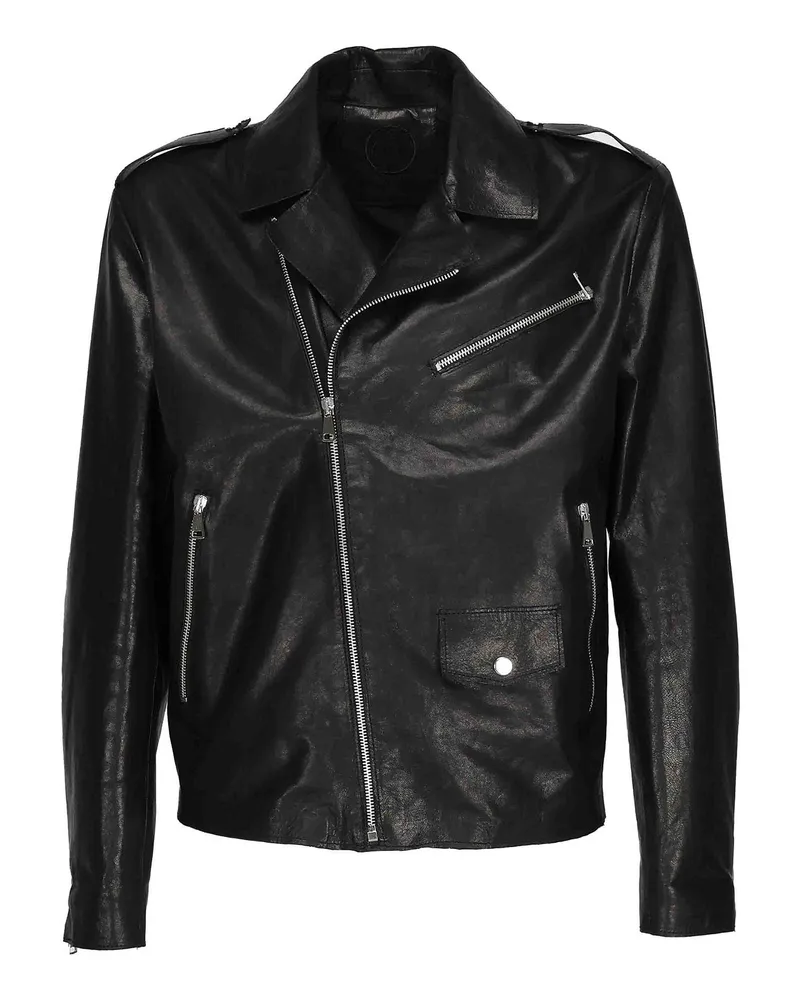 Giuliano Galiano Lederjacke - Schwarz Schwarz