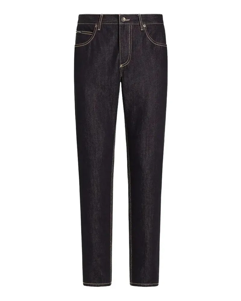 Dolce & Gabbana Straight Leg Jeans - Dunkelblau Dunkelblau