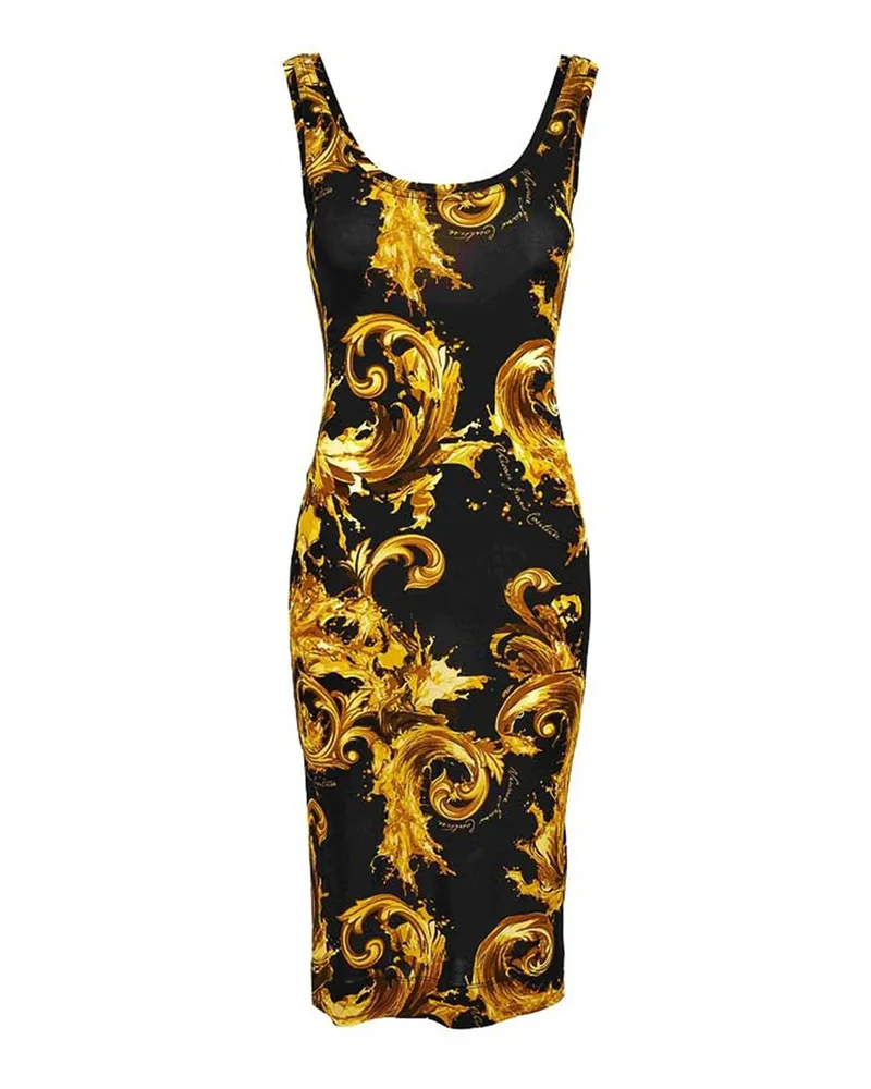 Versace Jeans Kurzes Kleid - Schwarz Schwarz