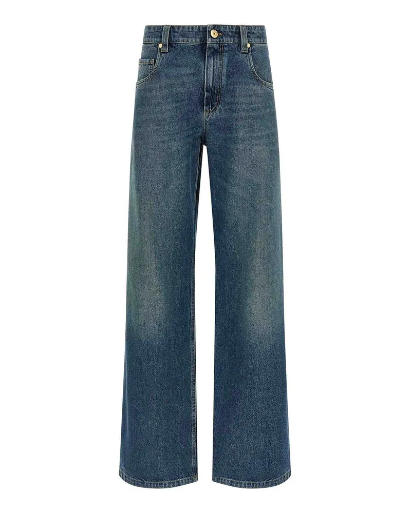 Brunello Cucinelli Straight Leg Jeans - Blau Blau