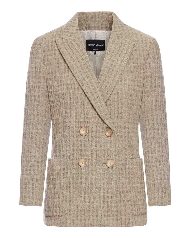Giorgio Armani Casualjacke - Grau Beige