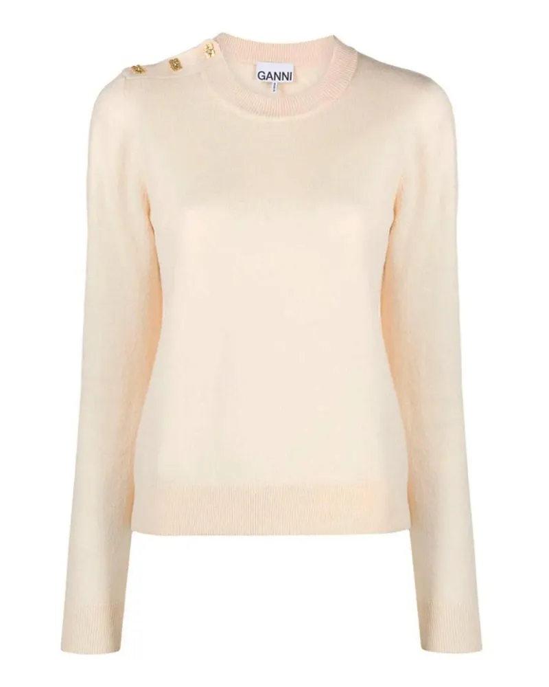 Ganni T-Shirt - Weiß Weiß