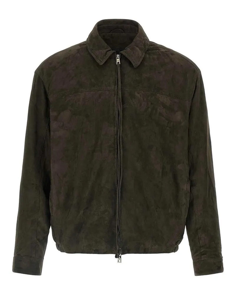 Giorgio Brato Lederjacke - Braun Braun