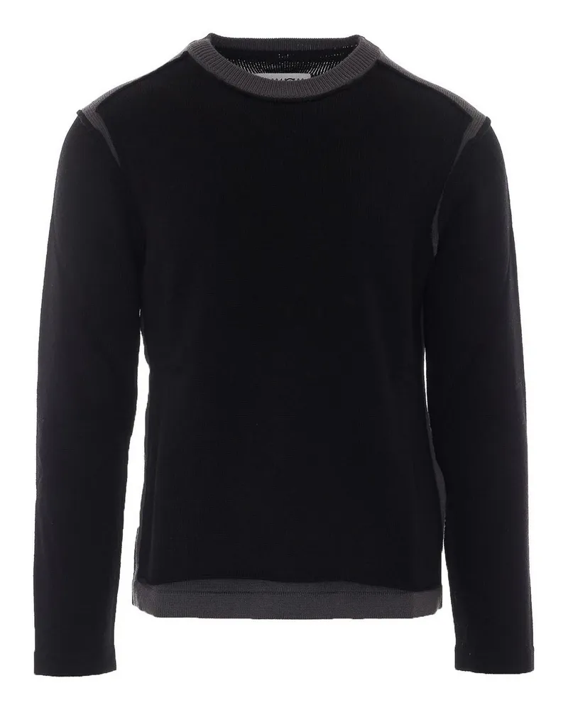 Maison Margiela Rundhalspullover - Schwarz Schwarz