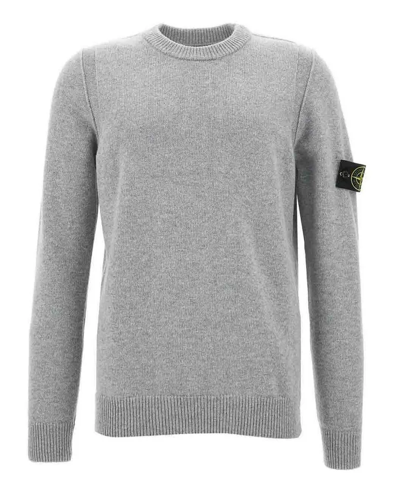 Stone Island Rundhalspullover - Grau Grau