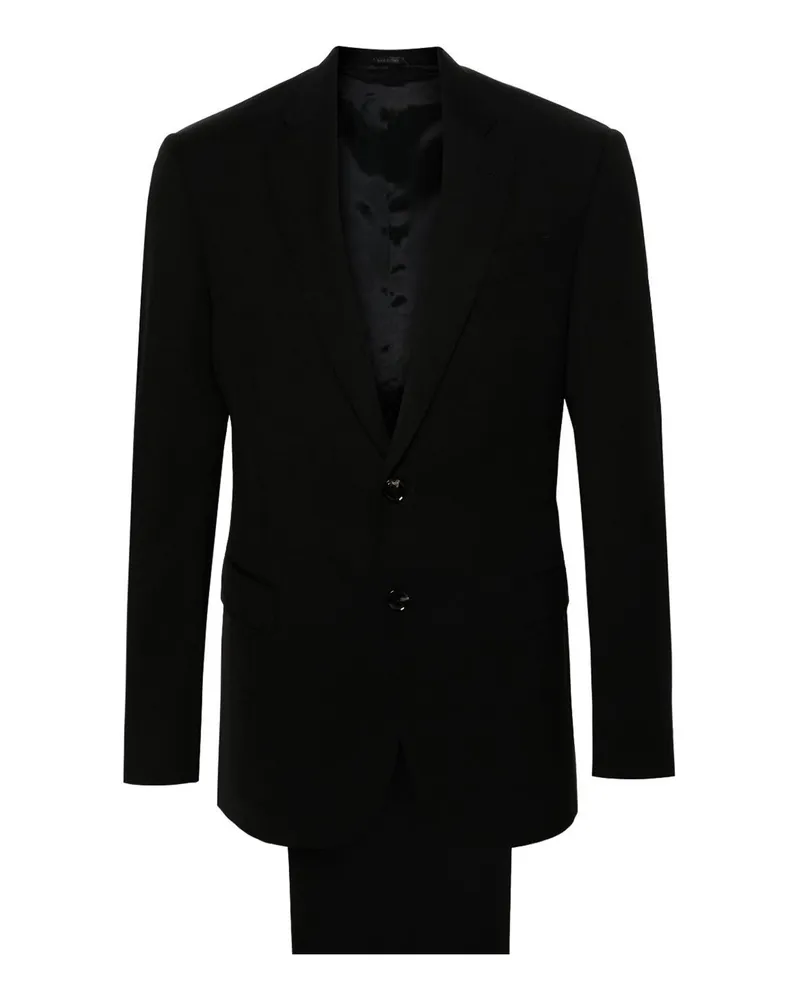 Giorgio Armani Eleganter Anzug - Schwarz Schwarz