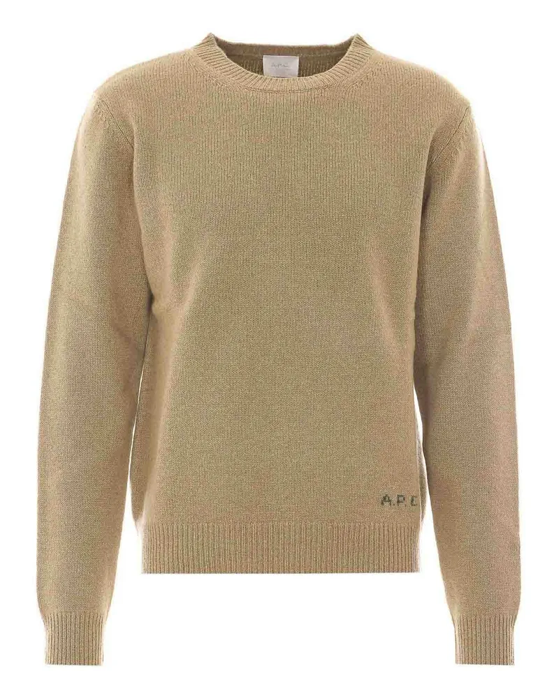 A.P.C. A. P.C. Rundhalspullover - Beige Beige