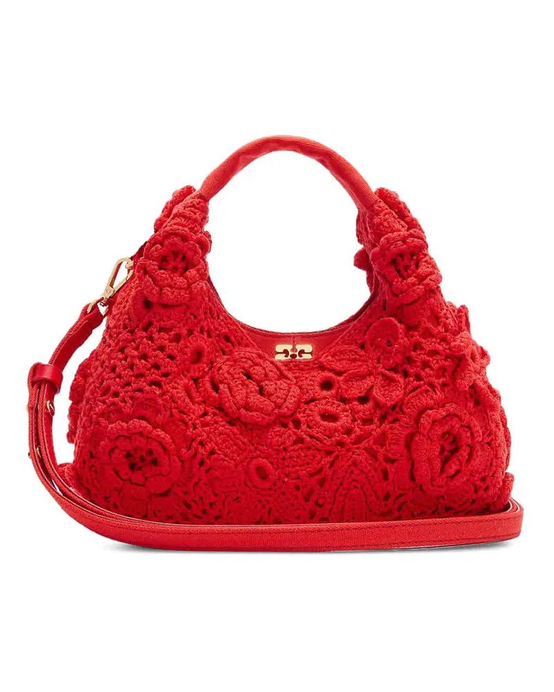 Ganni Schultertasche - Rot Rot