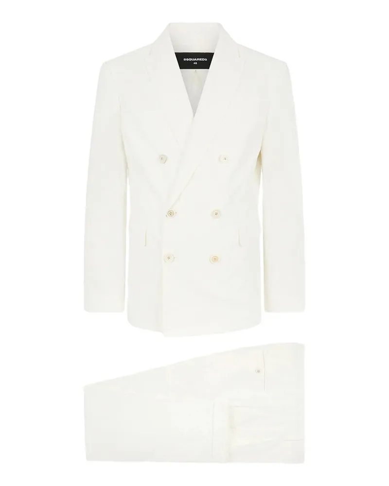 Dsquared2 Eleganter Anzug - Weiß Weiß