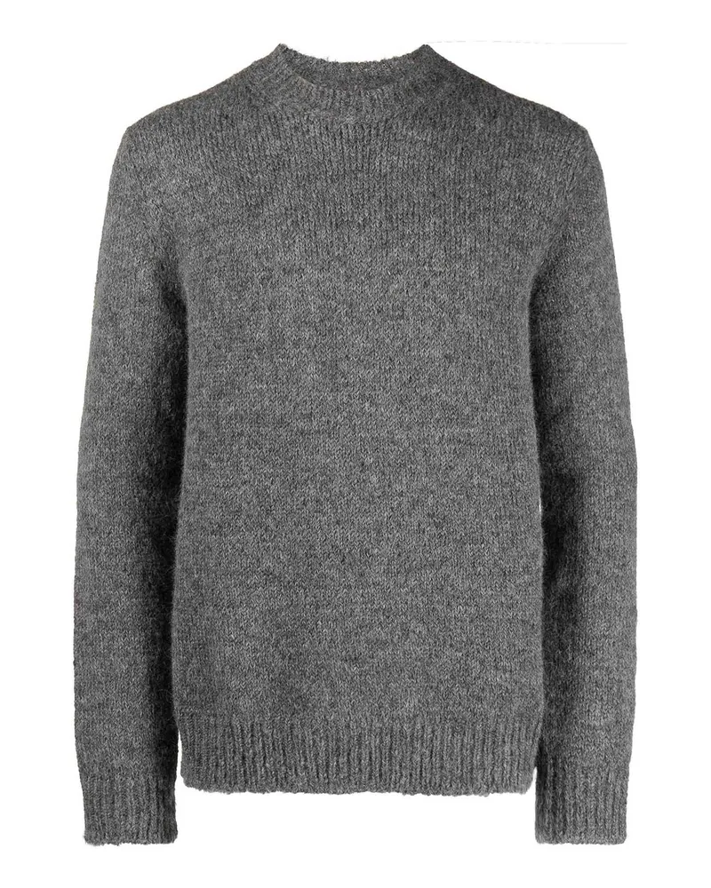Jil Sander Rundhalspullover - Grau Grau
