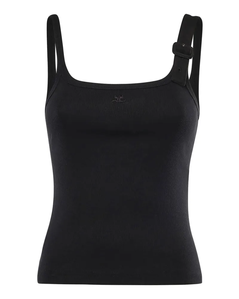 Courrèges Top - Schwarz Schwarz