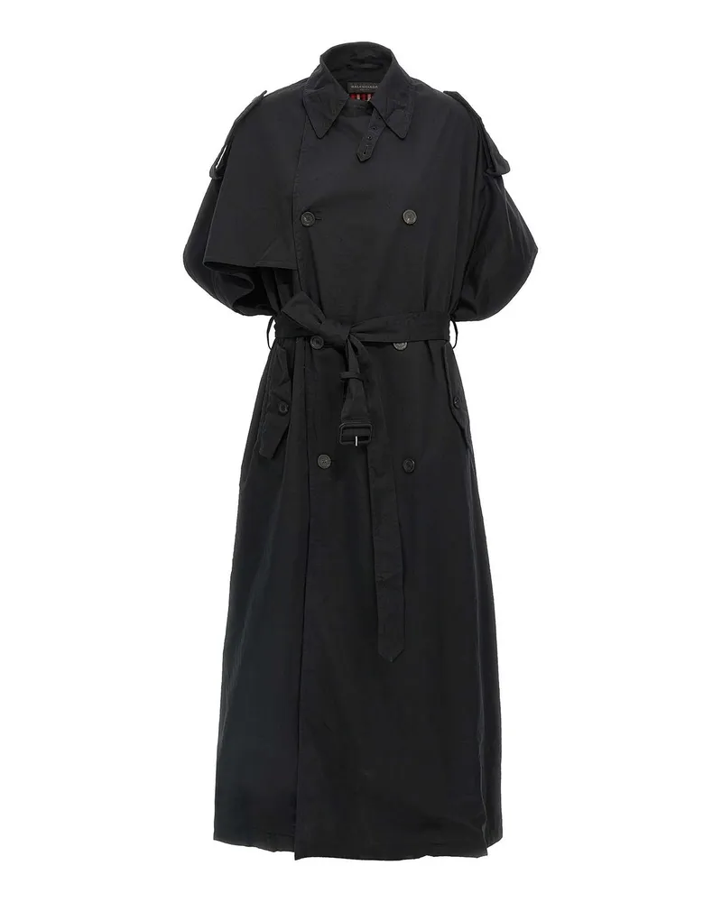 Balenciaga Trenchcoat - Schwarz Schwarz