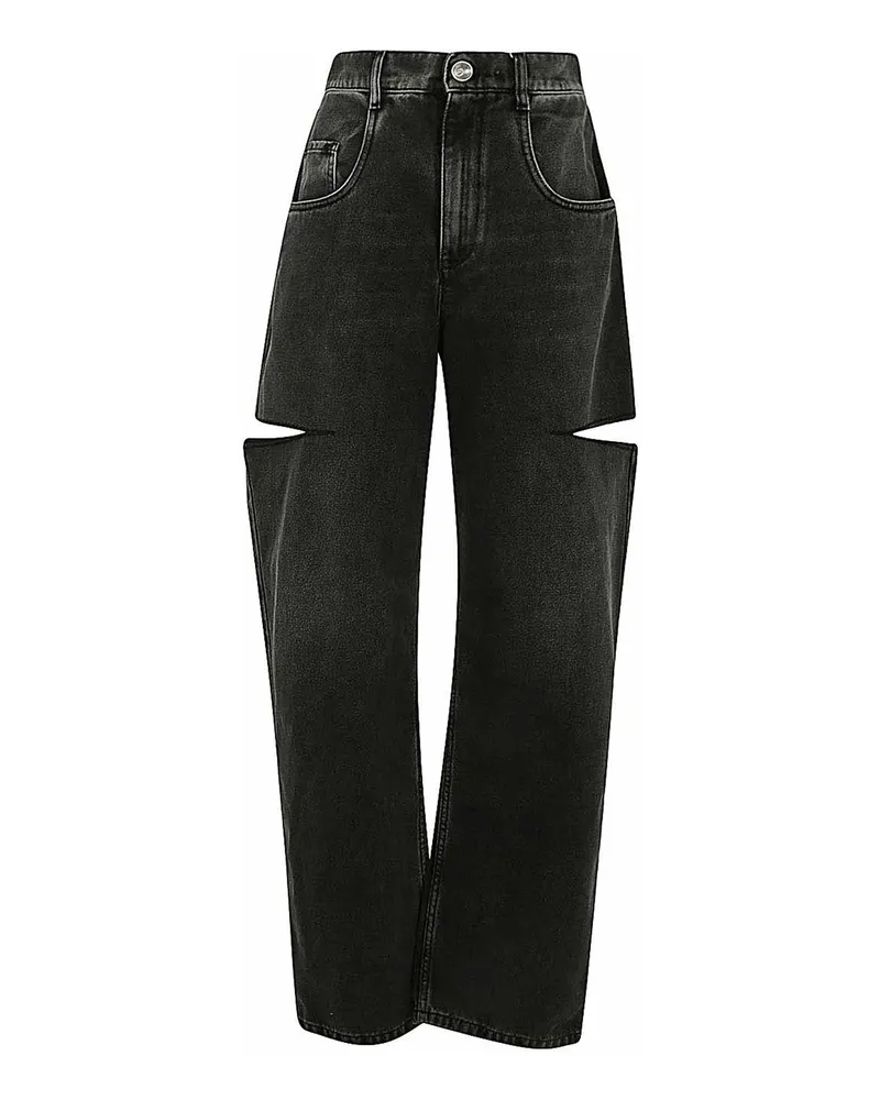 Maison Margiela Straight Leg Jeans - Schwarz Schwarz