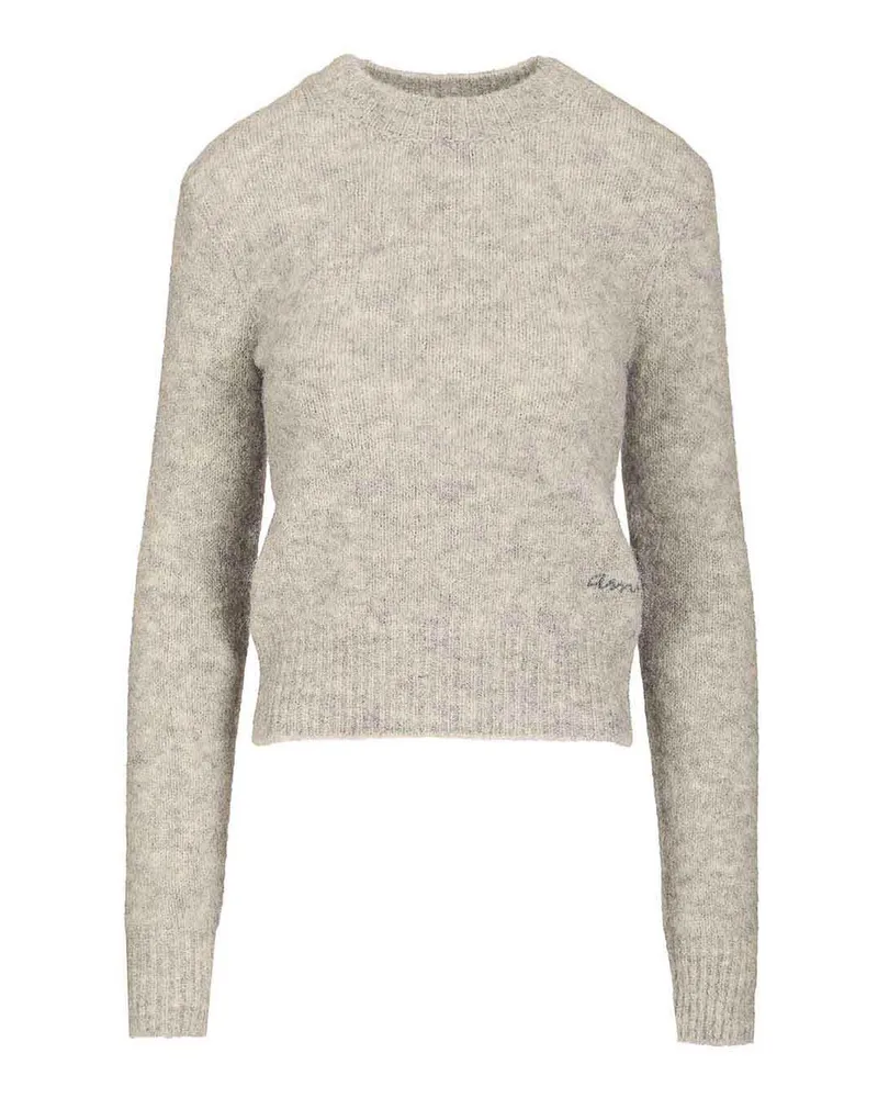 AMI Paris Rundhalspullover - Grau Grau