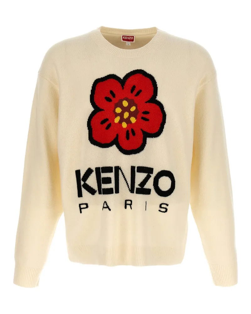 Kenzo Rundhalspullover - Weiß Weiß