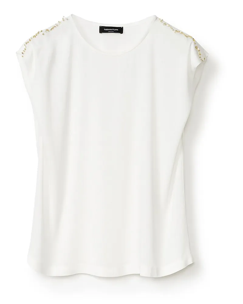 Fabiana Filippi Top - Weiß Weiß