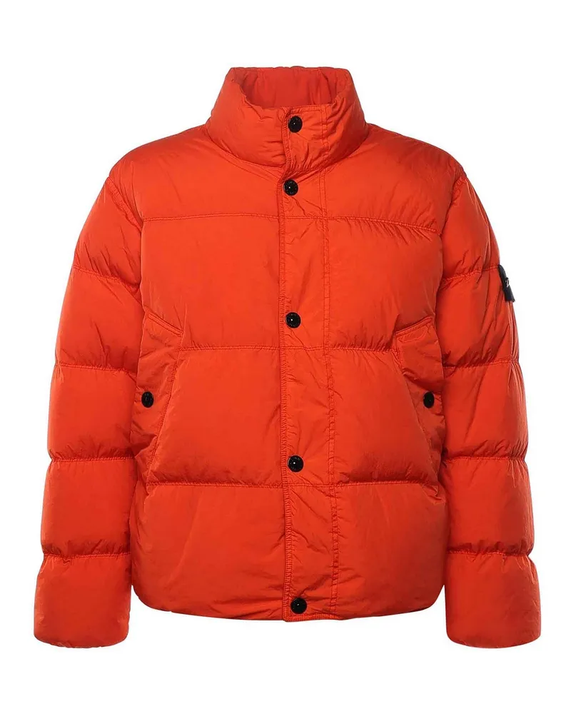 Stone Island Daunenjacke - Orange Orange