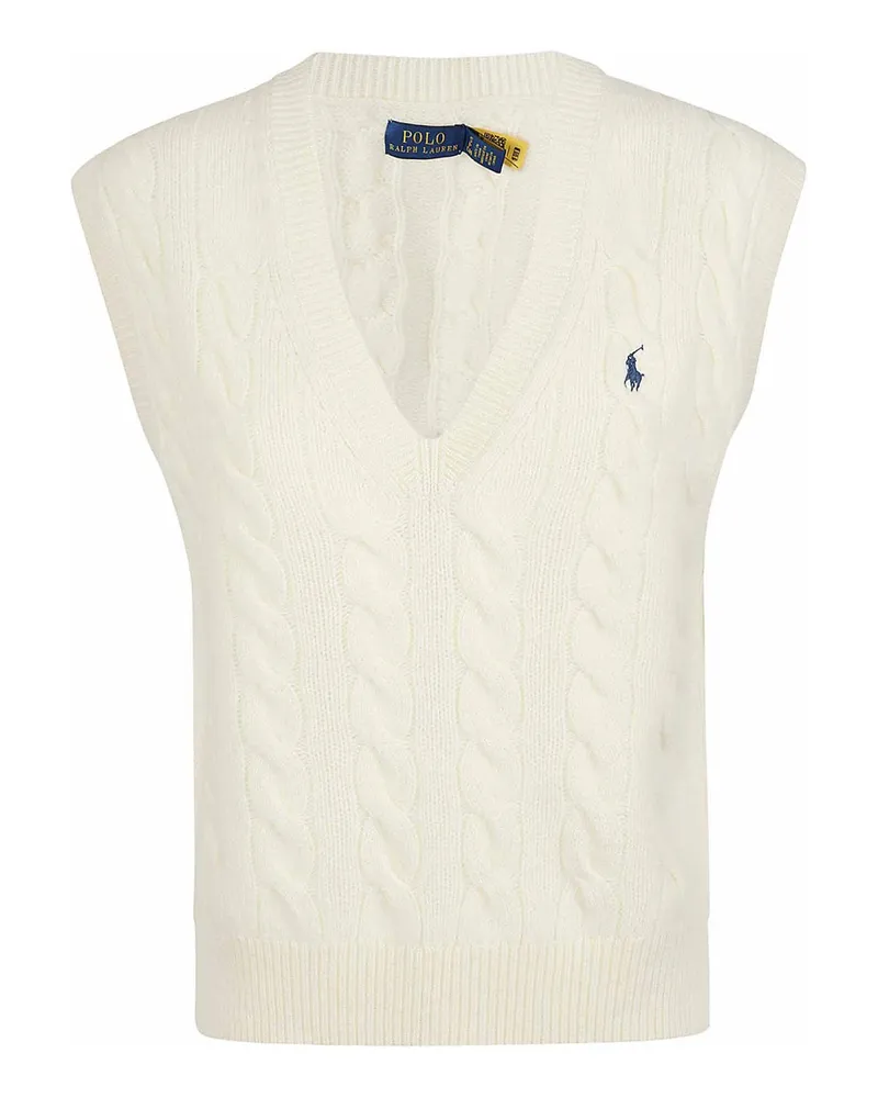 Ralph Lauren Weste - Creme Creme