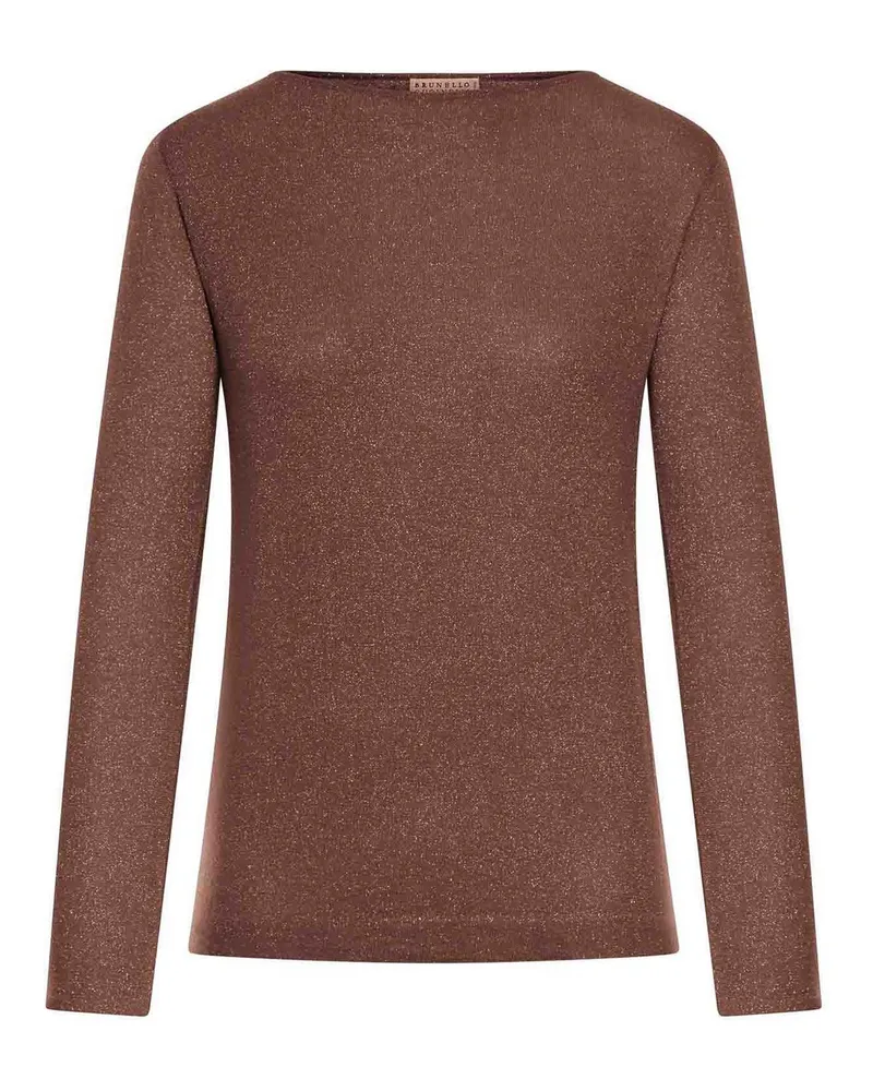 Brunello Cucinelli Rundhalspullover - Braun Braun