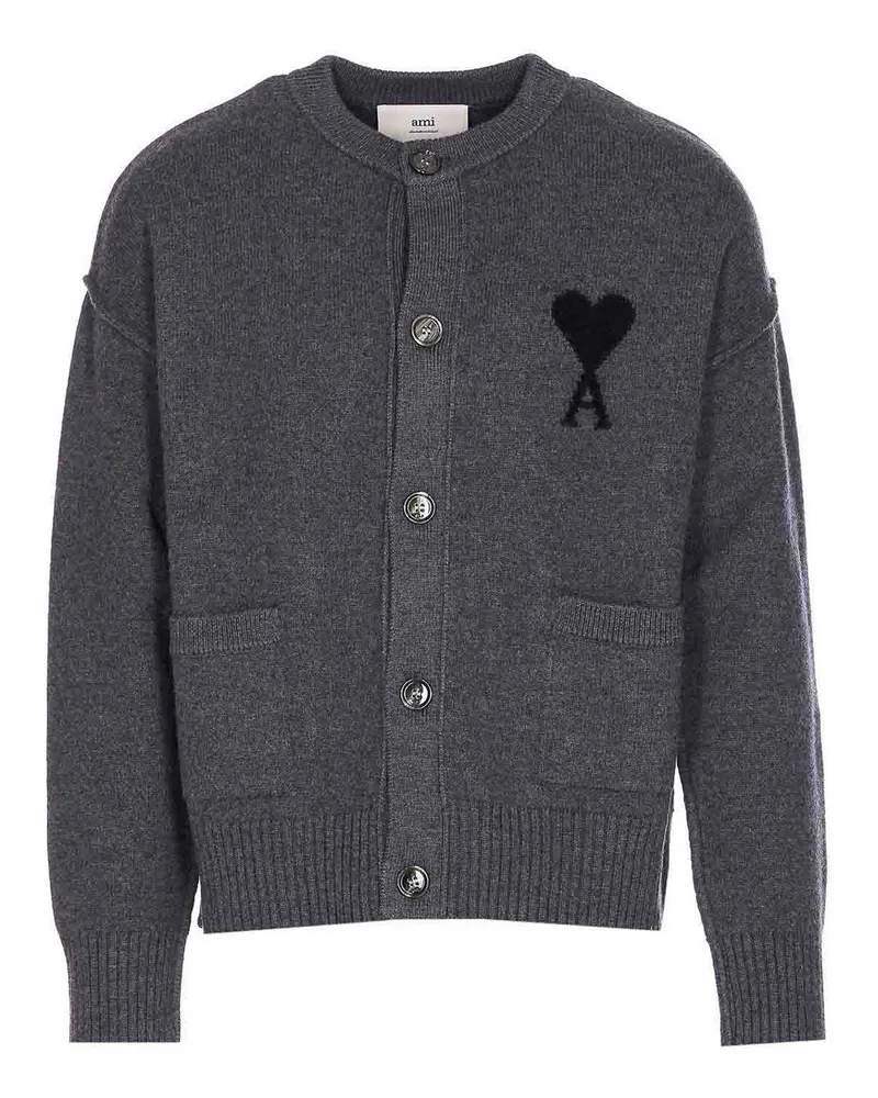 AMI Paris Cardigan - Grau Grau