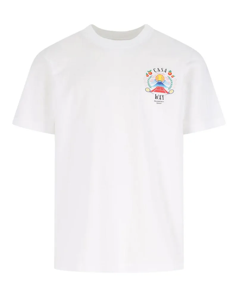 Casablanca Paris T-Shirt - Weiß Weiß