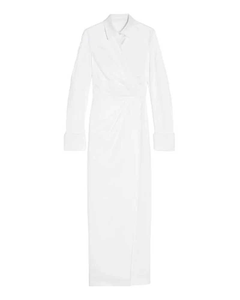 Max Mara Knielanges Kleid - Weiß Weiß