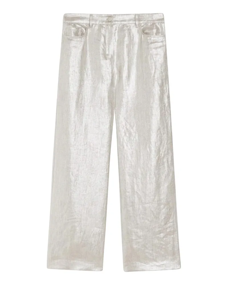 Max Mara Casual Hose - Silber Silber