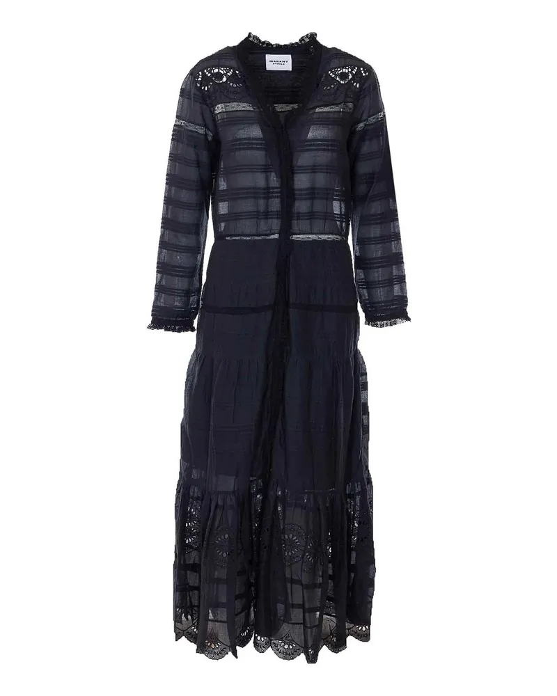 Étoile Isabel Marant Knielanges Kleid - Schwarz Schwarz