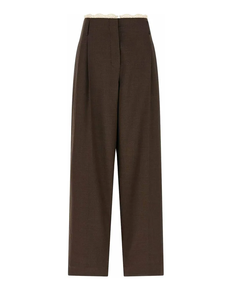 Magda Butrym Casual Hose - Braun Braun