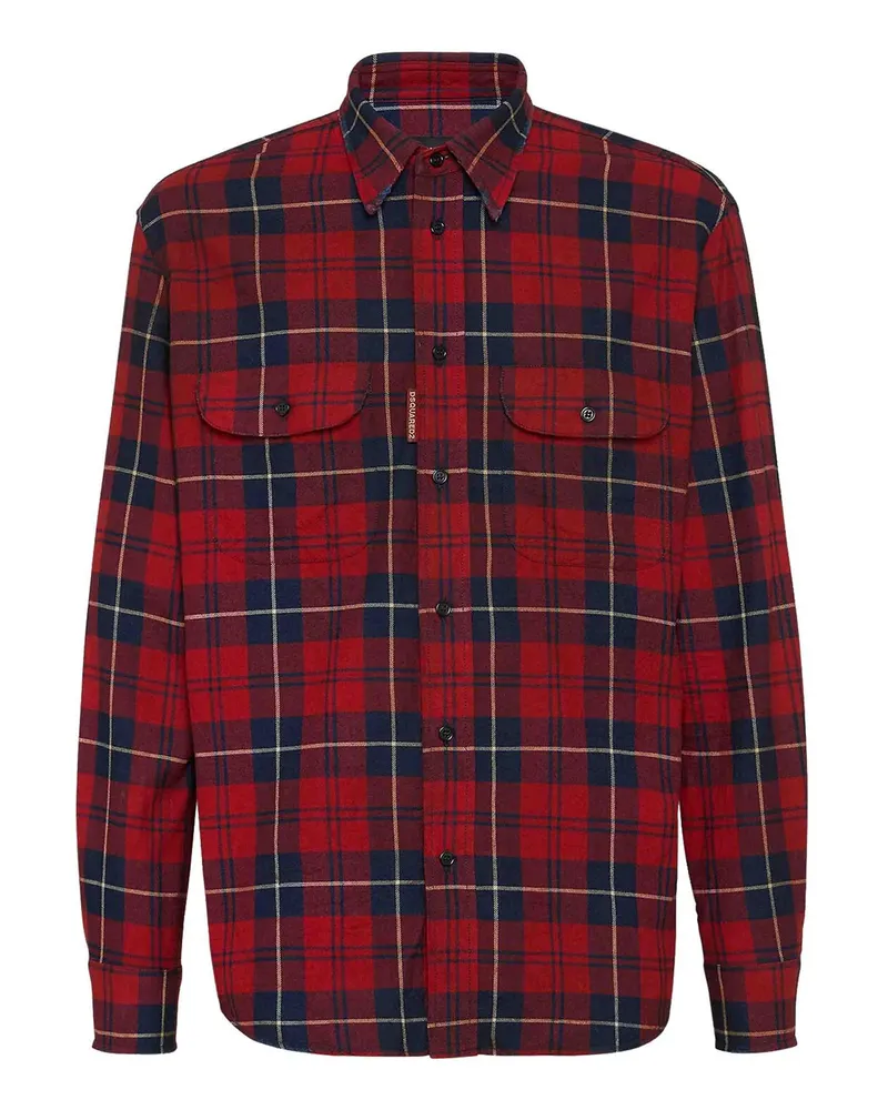 Dsquared2 Hemd - Dunkelrosa Dunkelrosa