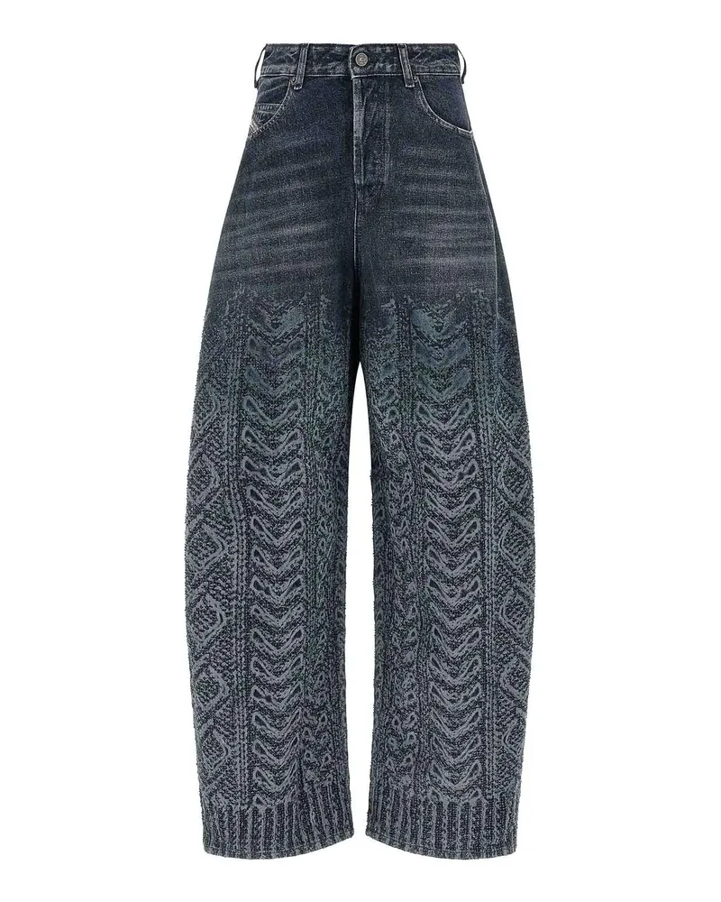 Diesel Straight Leg Jeans - Blau Blau