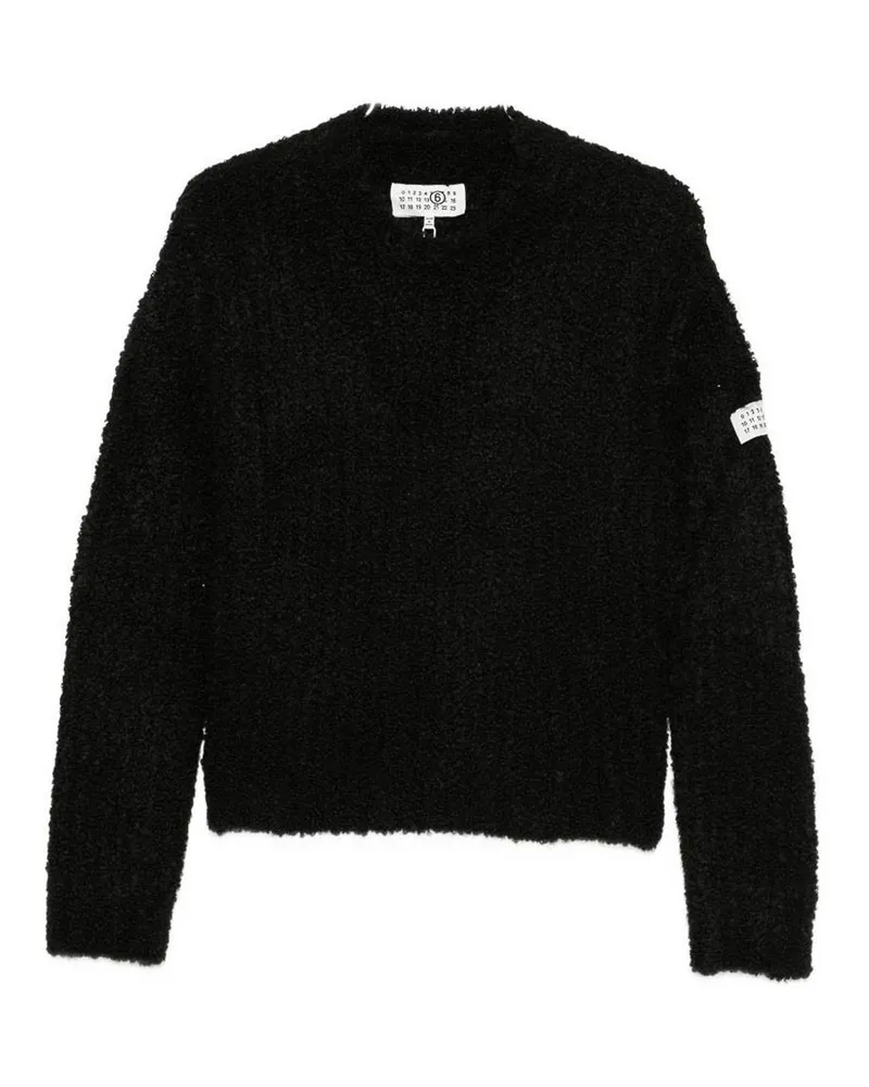Maison Margiela Rundhalspullover - Schwarz Schwarz