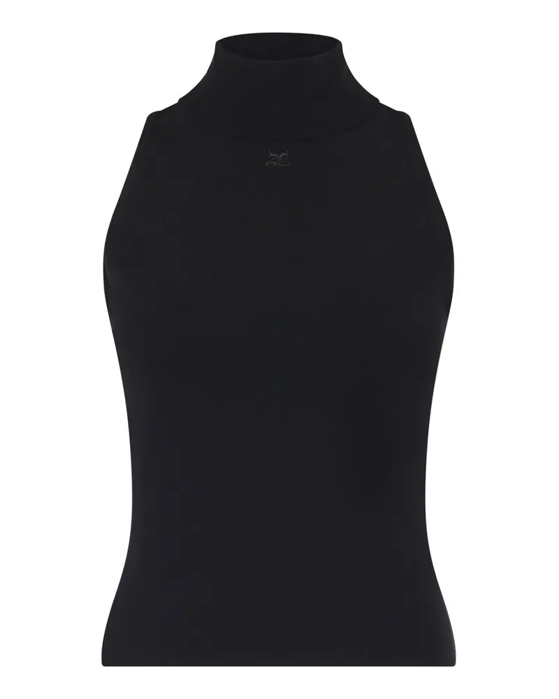 Courrèges Top - Schwarz Schwarz