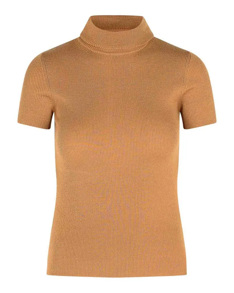 Max Mara Rundhalspullover - Beige Beige