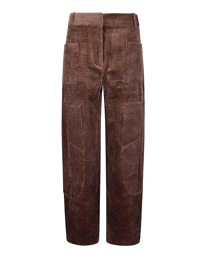 Ganni Casual Hose - Camel Camel