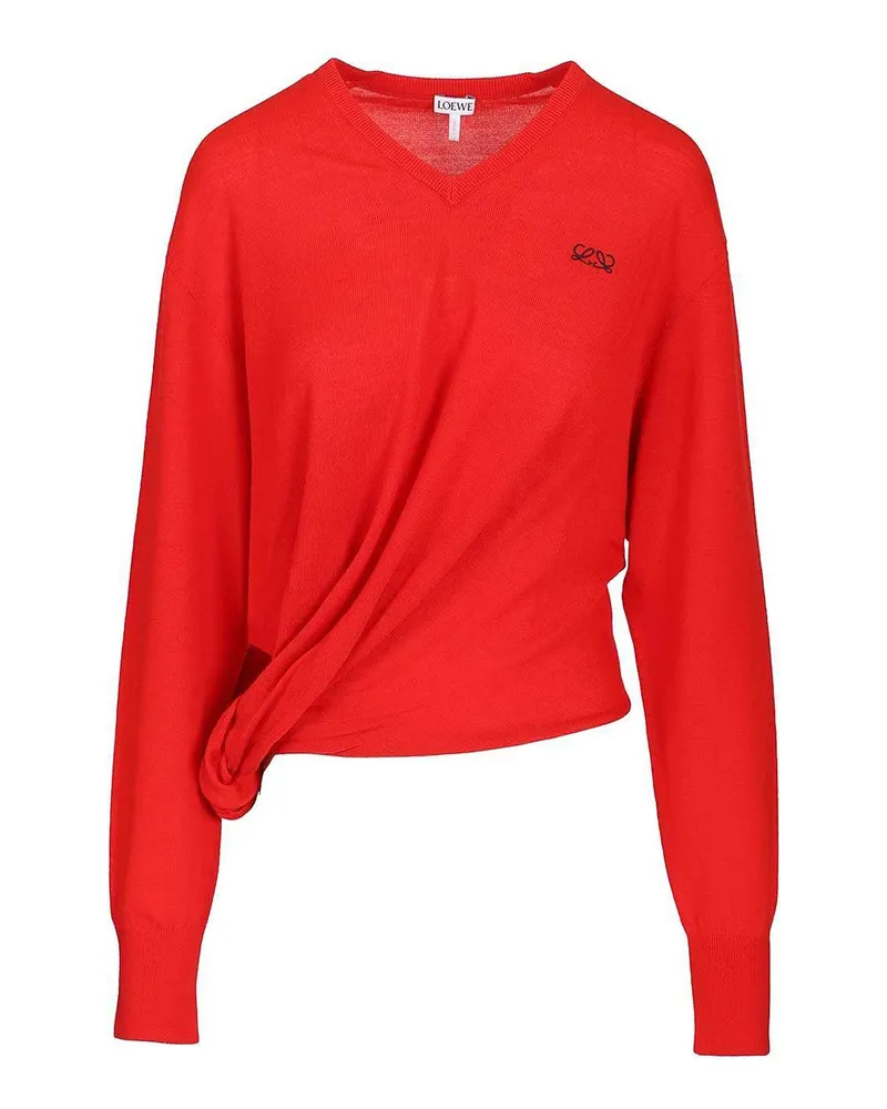 Loewe Rundhalspullover - Rot Rot