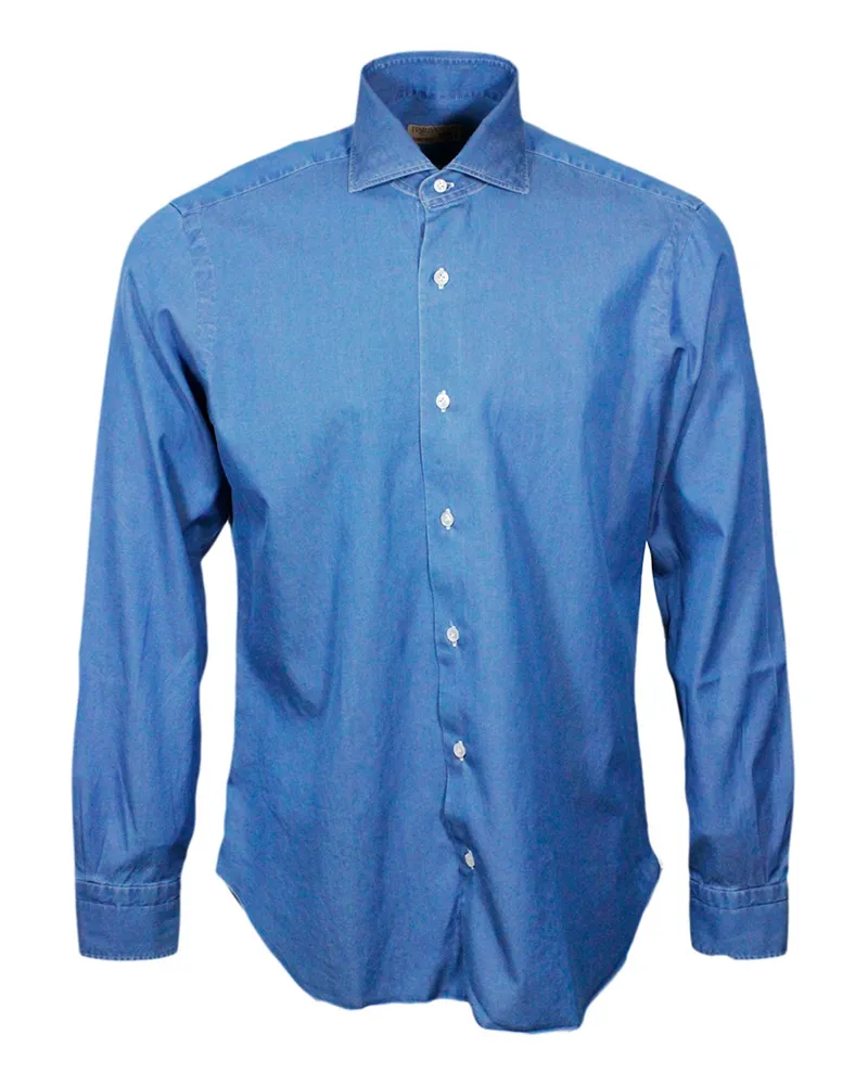 BARBA Hemd - Helles Jeansblau Helles