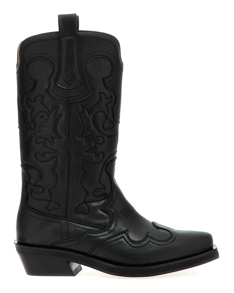 Ganni Stiefel - Schwarz Schwarz
