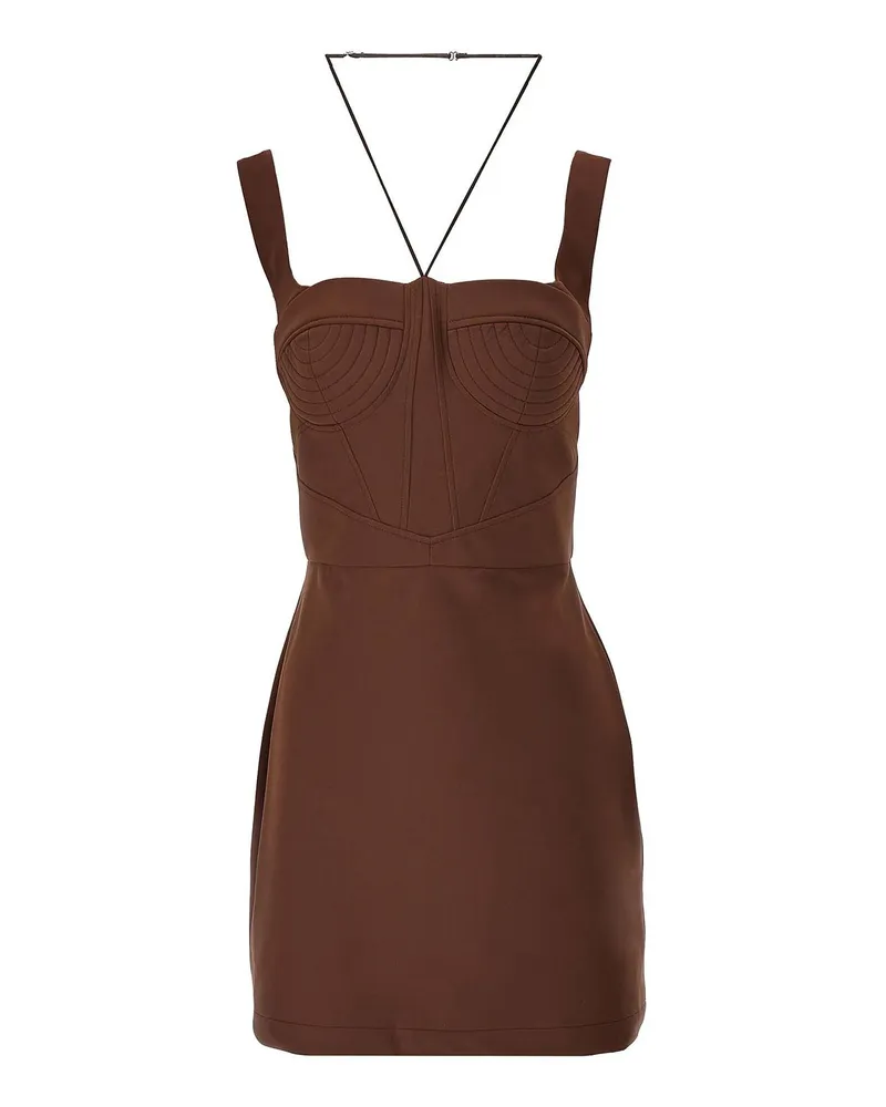 Nensi Dojaka Knielanges Kleid - Braun Braun