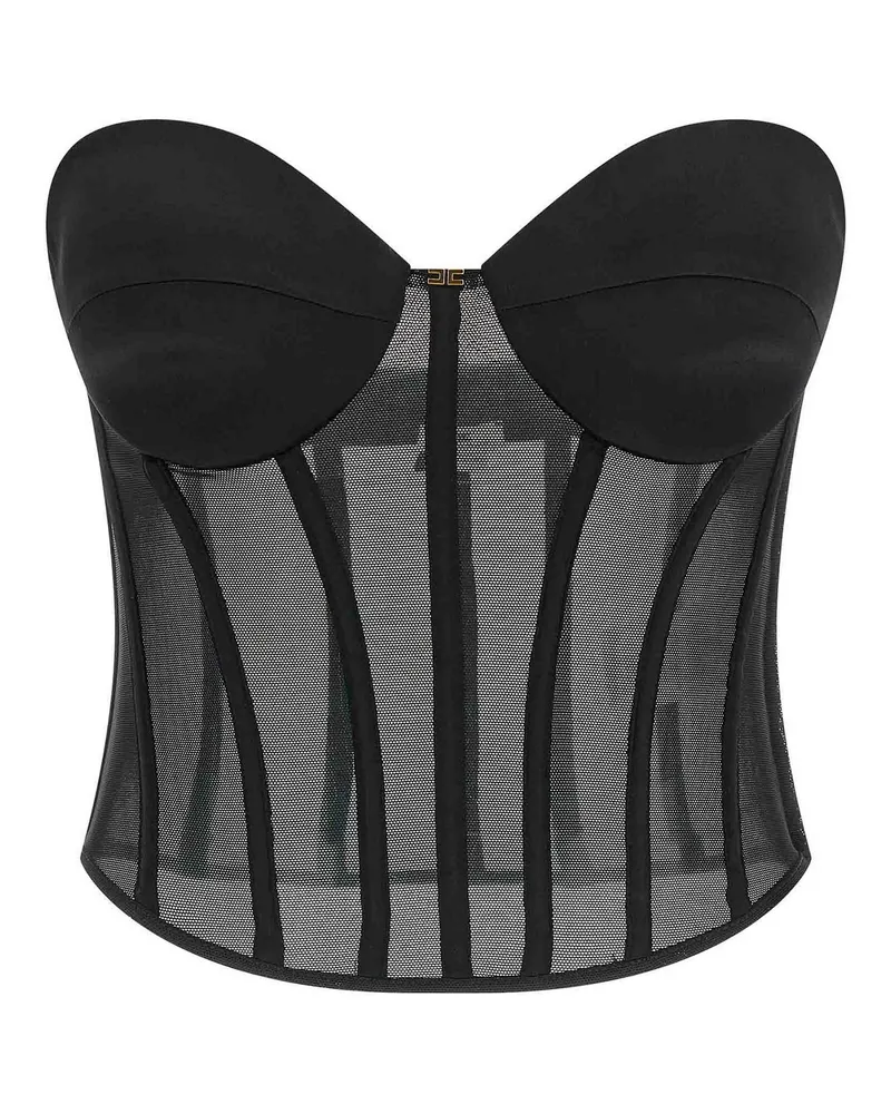 Elisabetta Franchi Top - Schwarz Schwarz