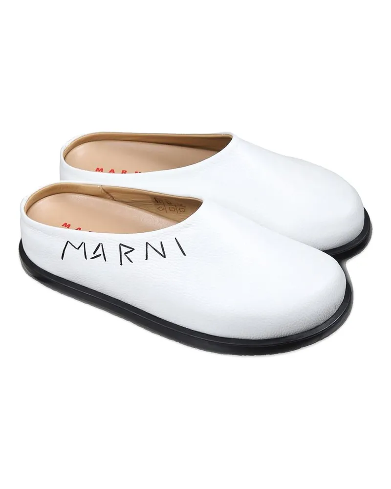 Marni Mules - Weiß Weiß