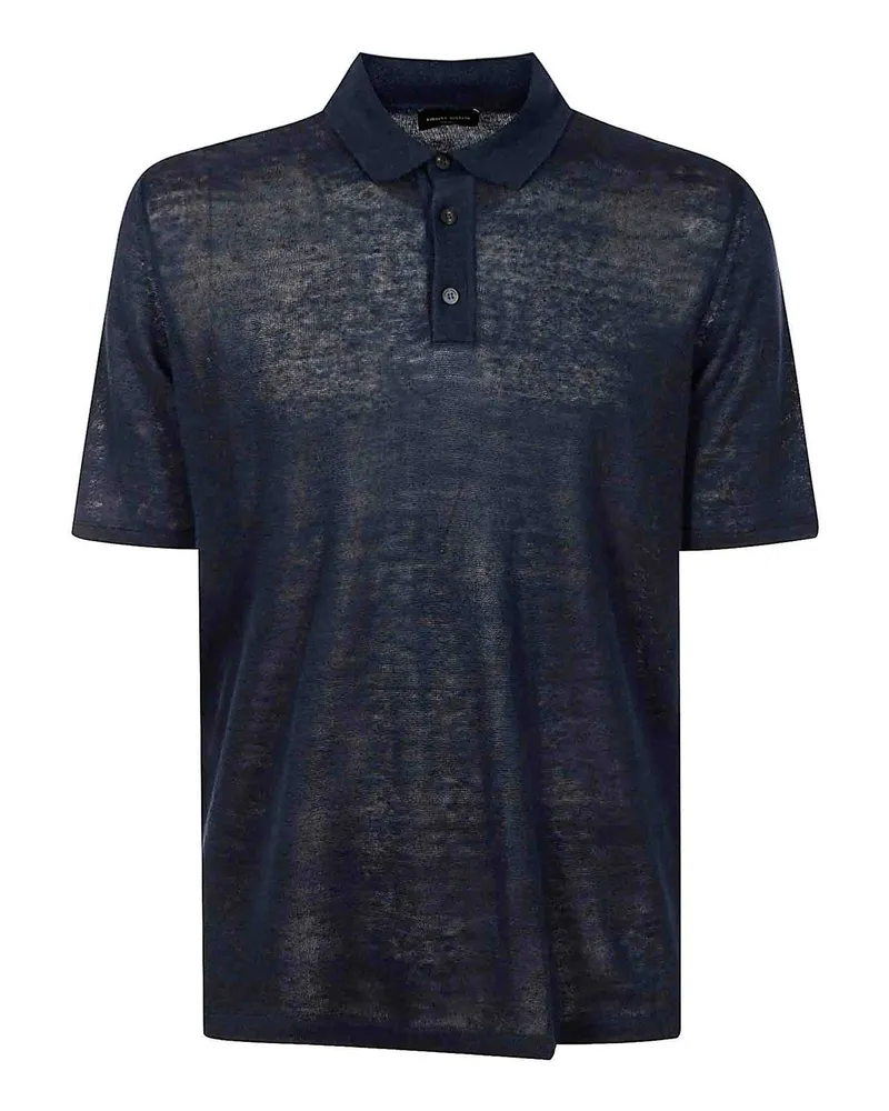Roberto Collina Poloshirt - Dunkelblau Dunkelblau