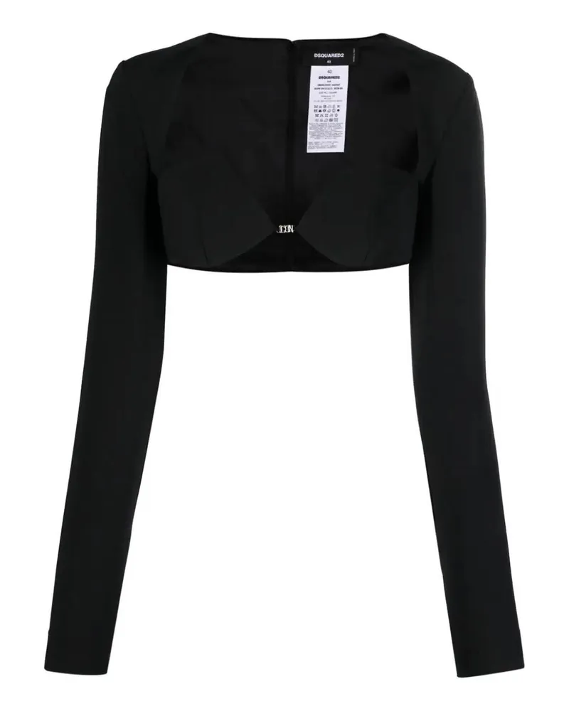 Dsquared2 Top - Schwarz Schwarz