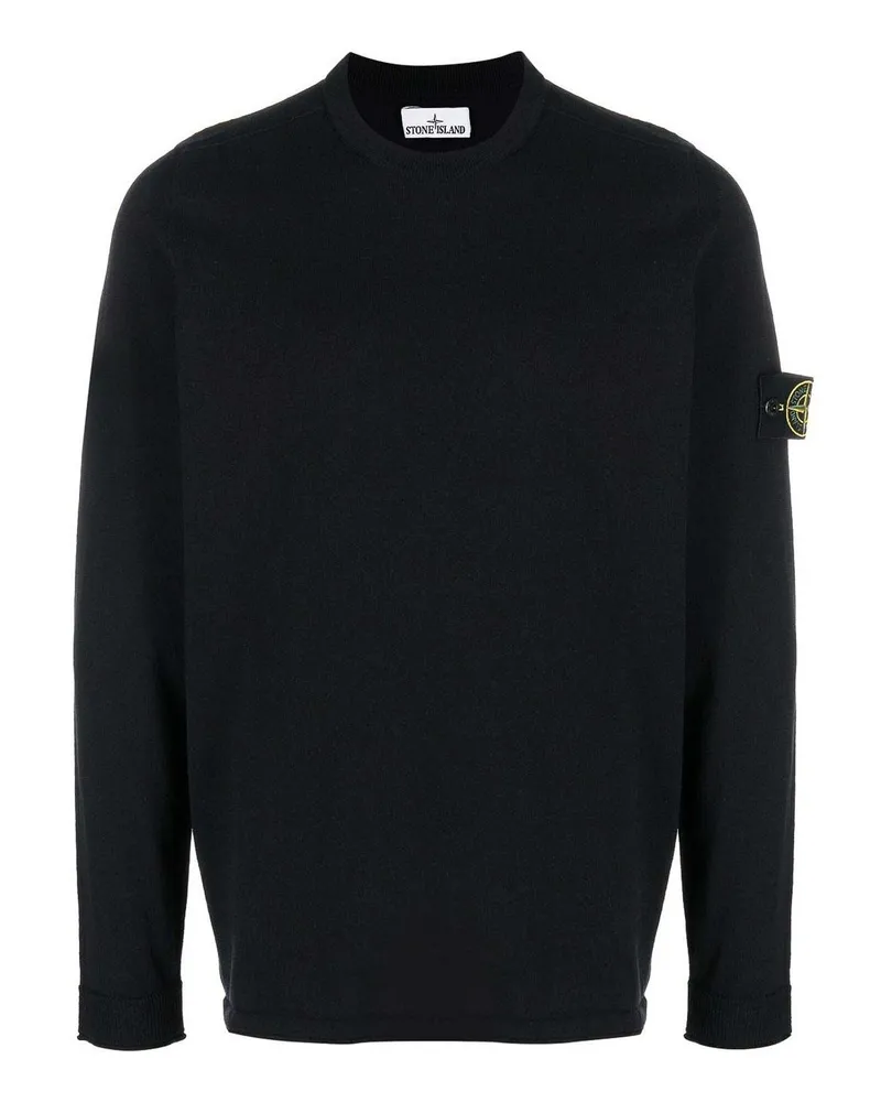 Stone Island Rundhalspullover - Blau Blau
