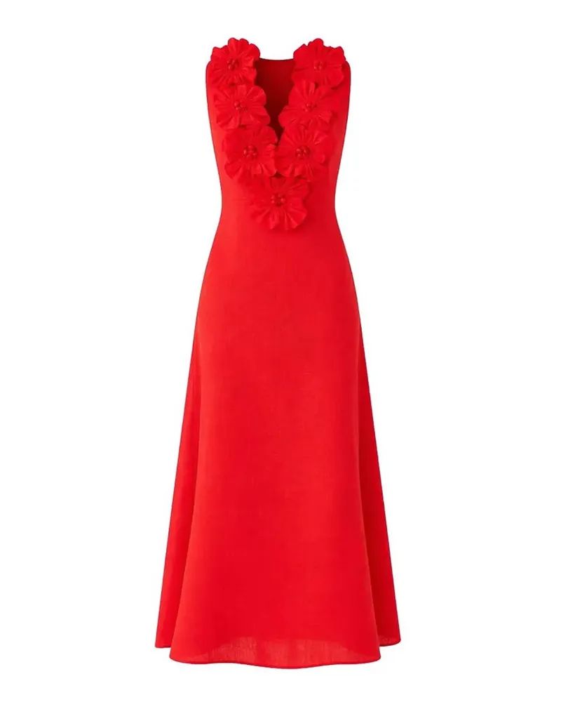 FARM Rio Knielanges Kleid - Rot Rot