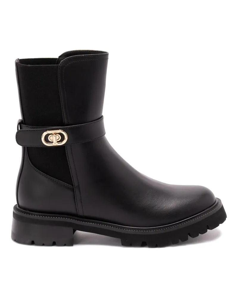 Twin-Set Stiefeletten - Schwarz Schwarz