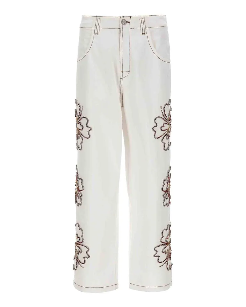 BLUEMARBLE Straight Leg Jeans - Weiß