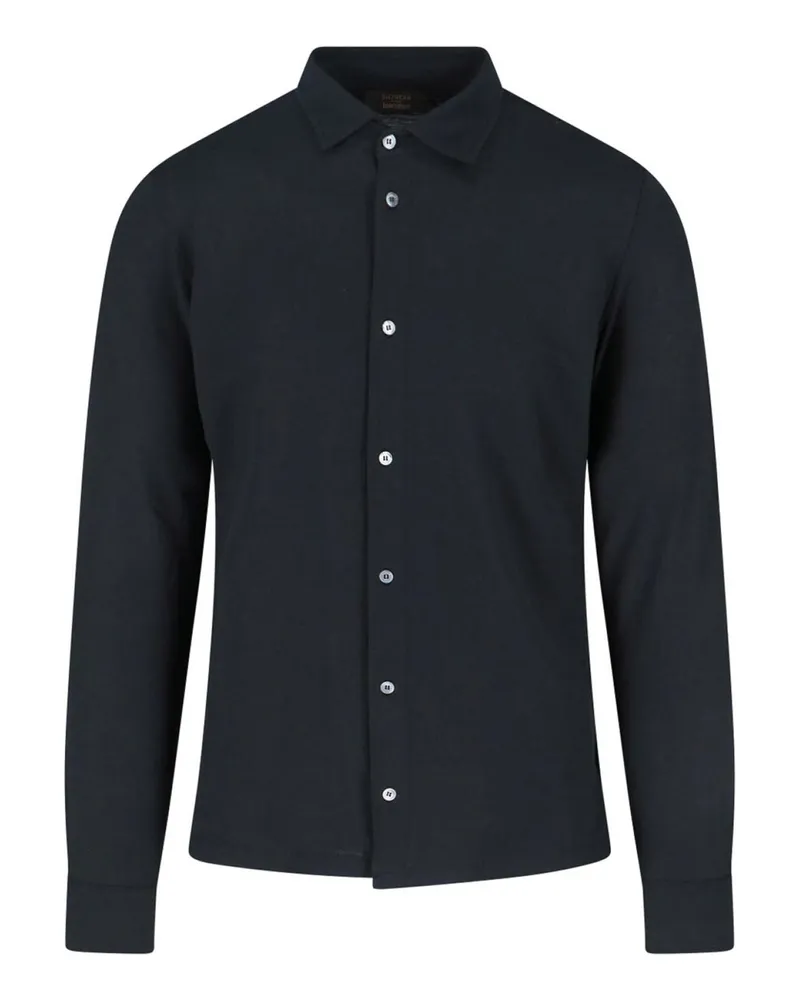 Zanone Hemd - Schwarz Schwarz