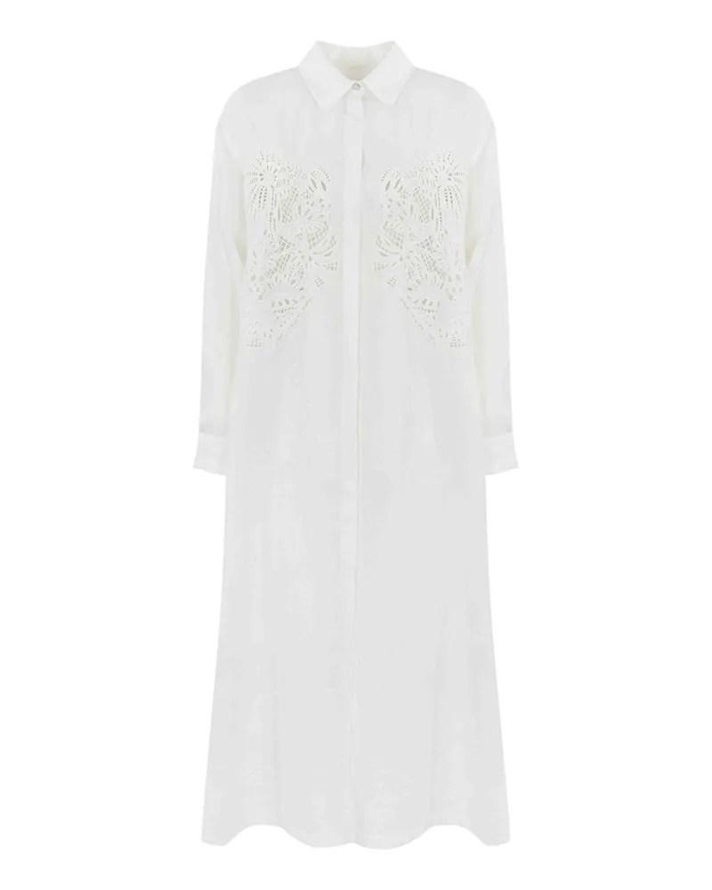 Max Mara Maxikleid - Weiß Weiß