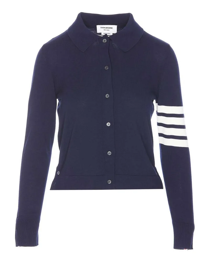 Thom Browne Poloshirt - Blau Blau